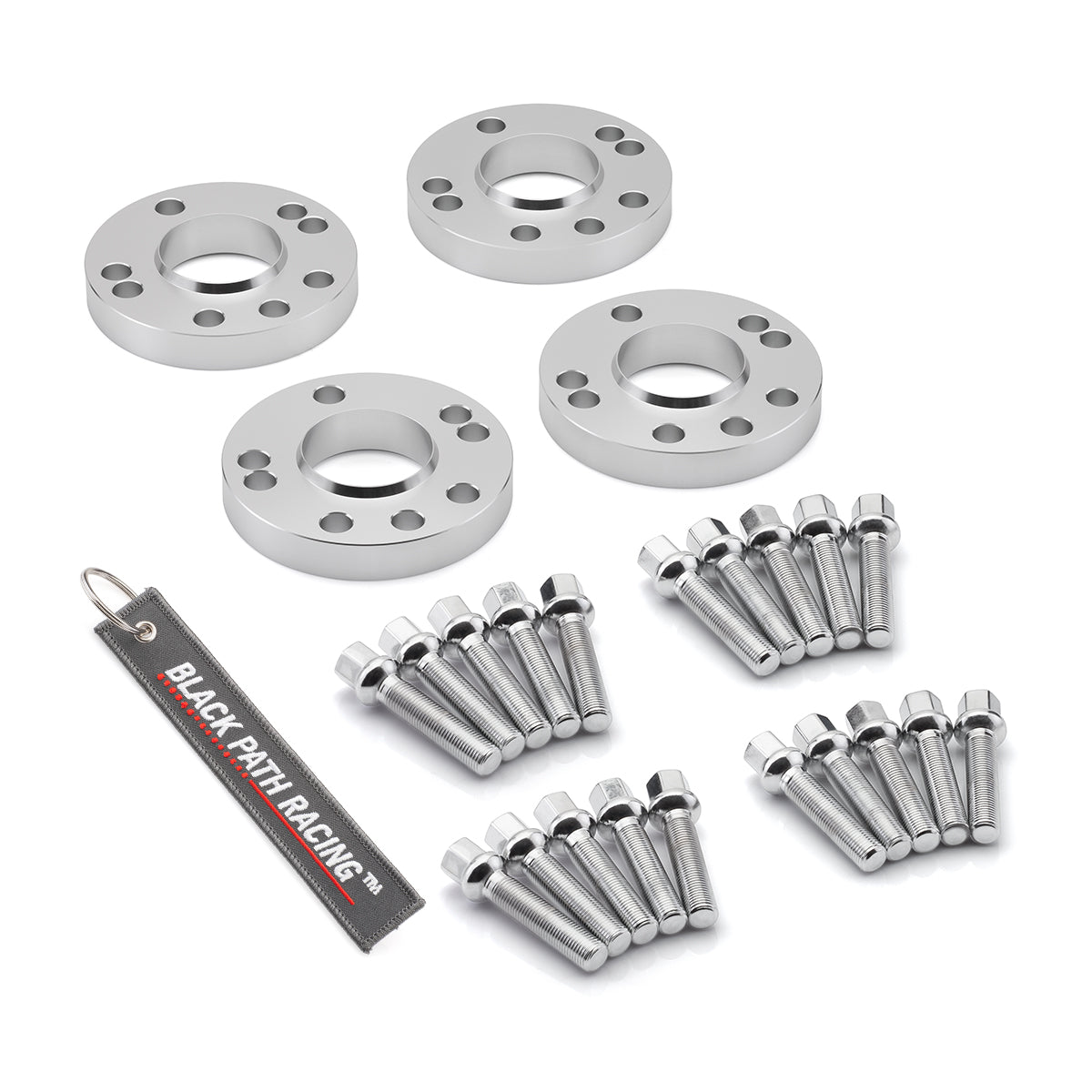 1984-1992 BMW E30 325 4x100 57.1 M12 Studs Hubcentric Wheelcentric Wheel Spacers Set of 4-Wheel Spacer-Blackpathinc