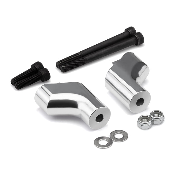 20062015 Yamaha Stratoliner XV1900 Silver Handlebar Risers Blackpathinc