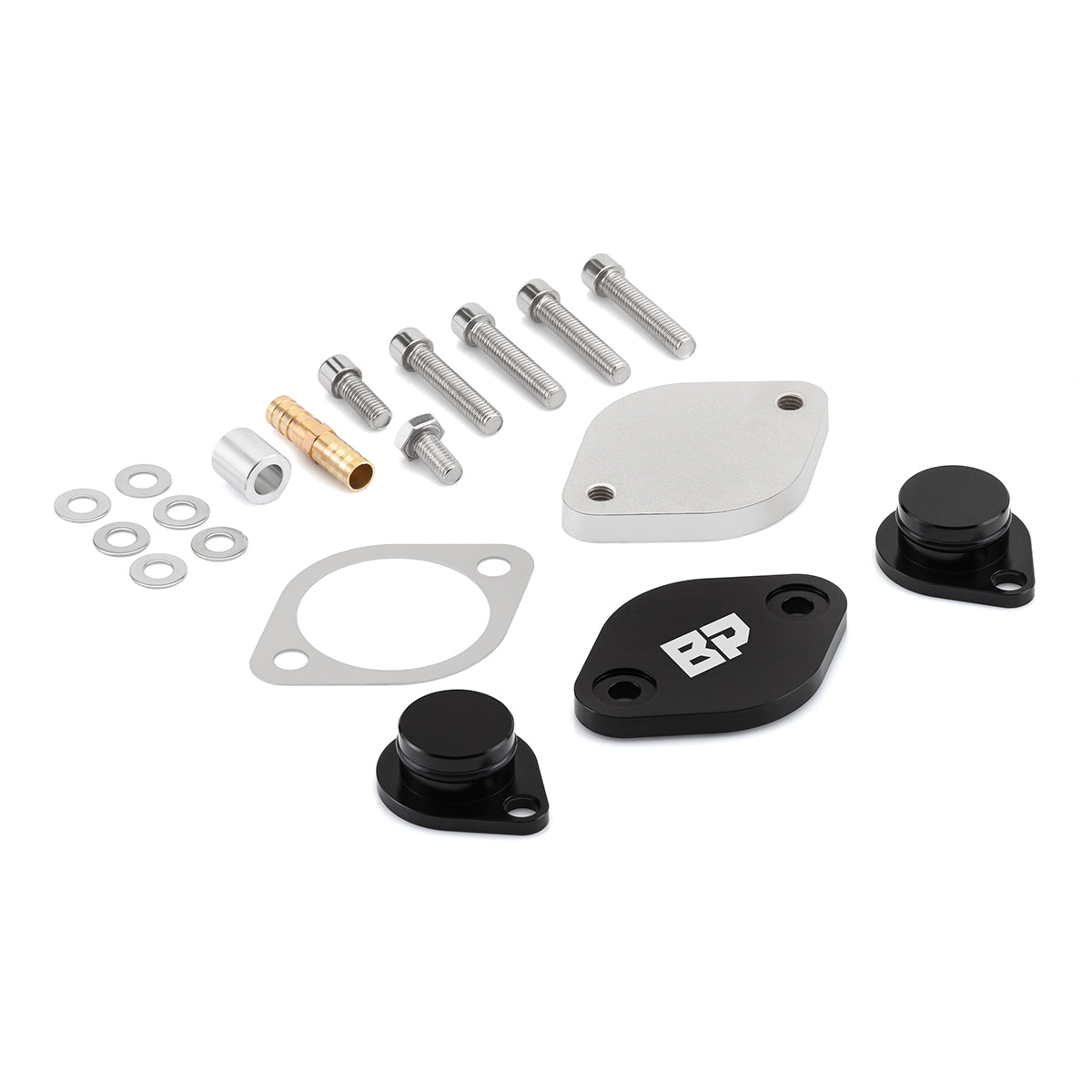 2008-2010 Ford F250 Super Duty Powerstroke Diesel EGR Block Off Plate & Cooler Delete Kit-EGR Block Off Plates + Cooler Delete-Blackpathinc