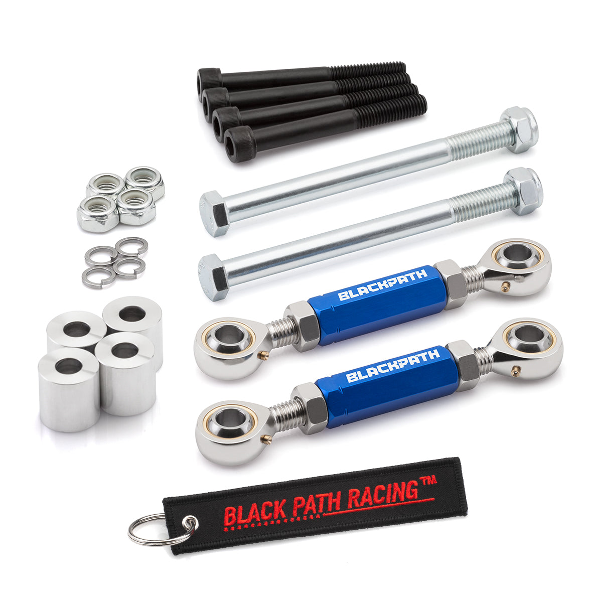 1999-2019 Suzuki Hayabusa GSXR 1300 1" Handlebar Riser + 0-4" Rear Adjustable Lowering Link Kit-Lowering Kit-Blackpathinc