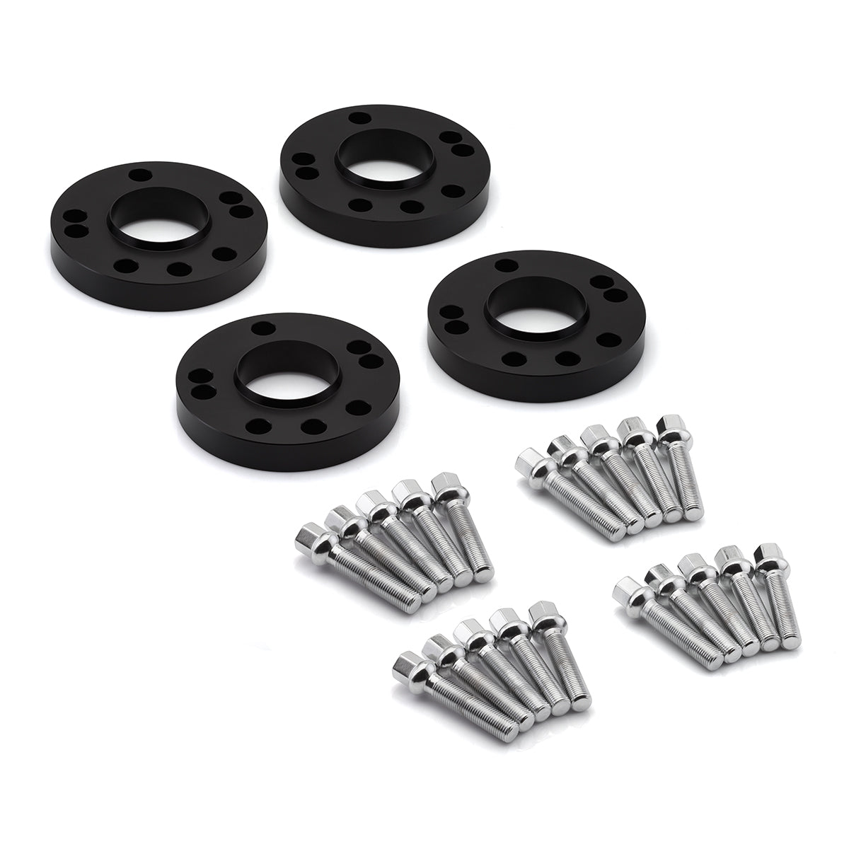 1985-1998 Volkswagen Golf 4x100 57.1 M12 Studs Hubcentric Wheelcentric Wheel Spacers Set of 4-Wheel Spacer-Blackpathinc